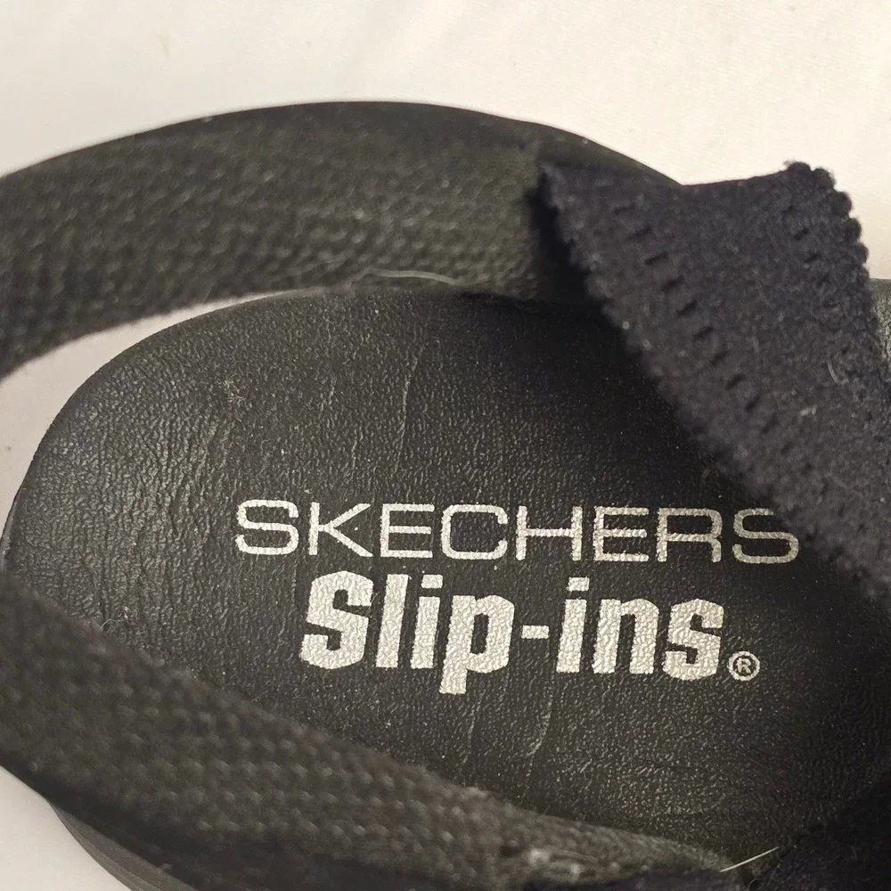 Skechers Hands Free Slip-ins On-the-GO 600‎ Black Sandals 119976 Womens 10